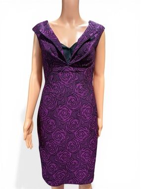 Kay Unger, Jacquard dress Irina column Gown.